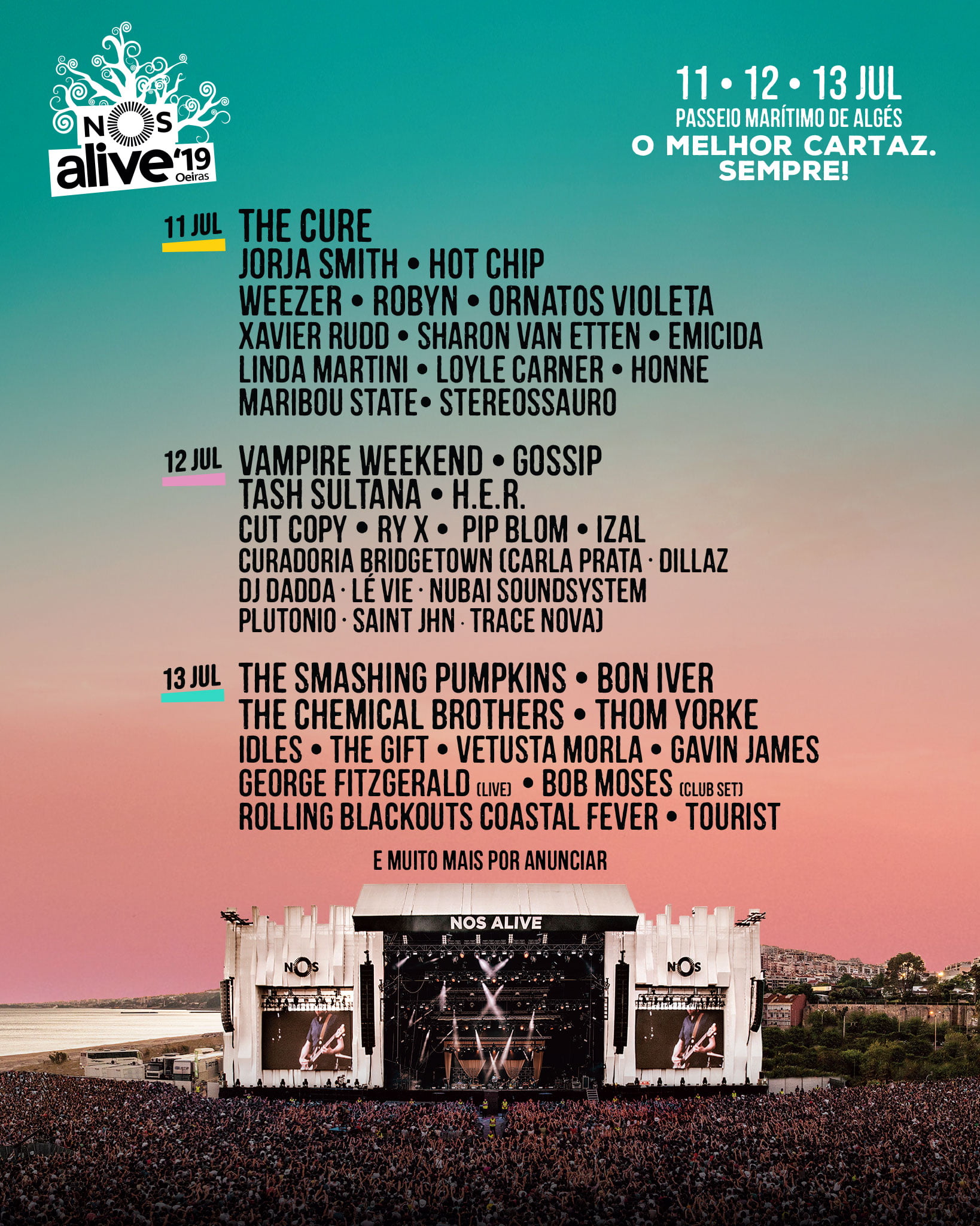 NOS Alive Edição 2019 O melhor cartaz de música em Oeiras