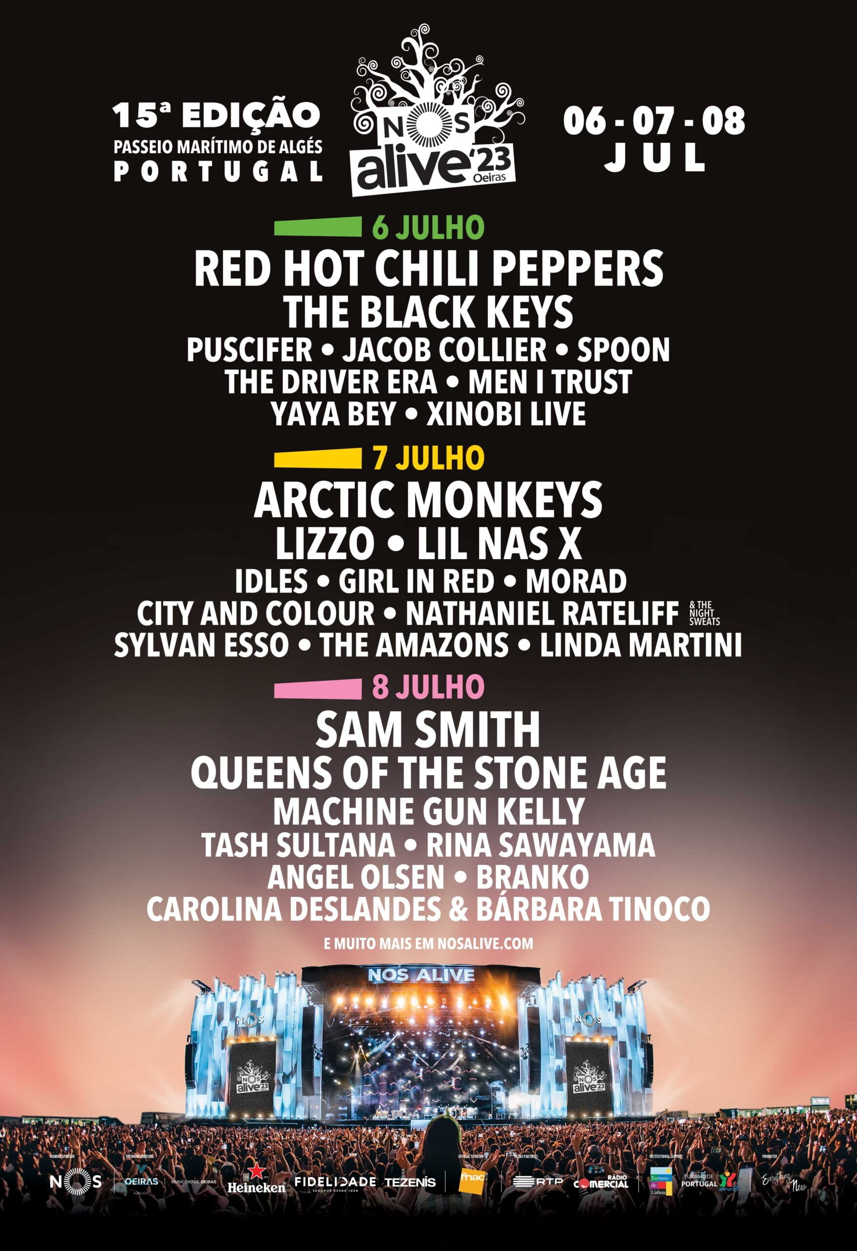 Cartaz NOS Alive 2023