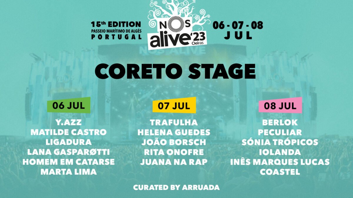 Full program of Palco Coreto by Arruada NOS Alive Festival