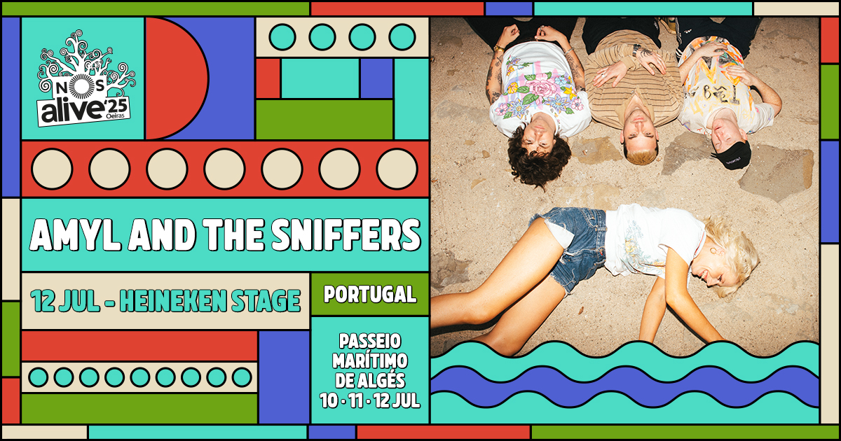 amyl and the sniffers nos alive 2025 festival lisbon portugal july 12 heineken stage